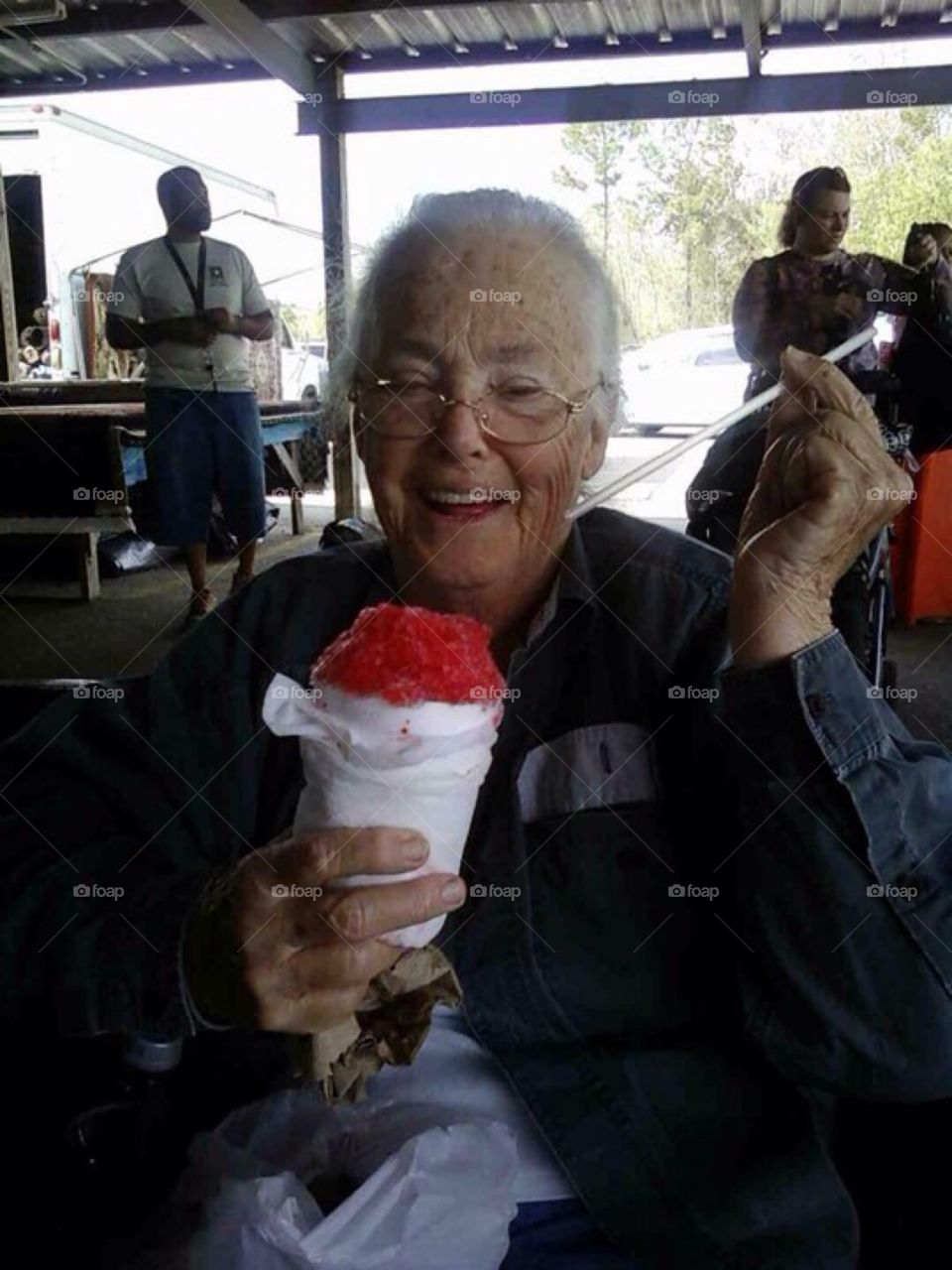 Snowballs with grandma