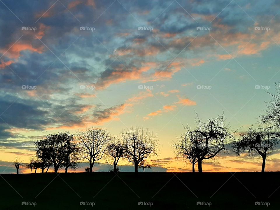 Sonnenuntergang in Nürtingen