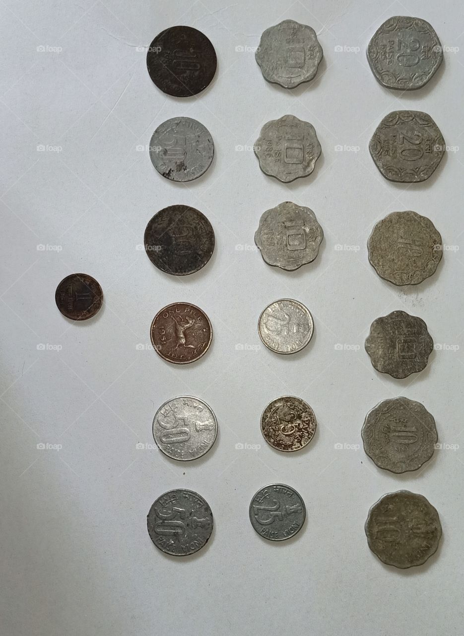old indian coin