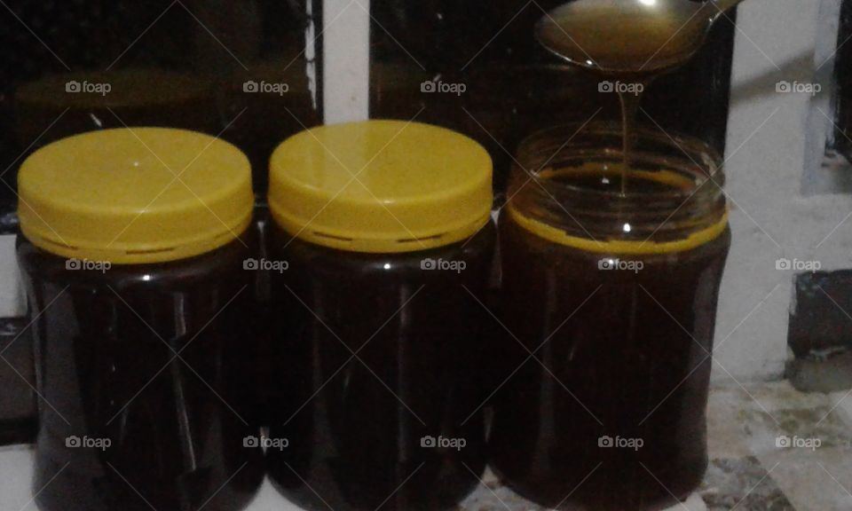 Tropical bee honey blended  with acacia