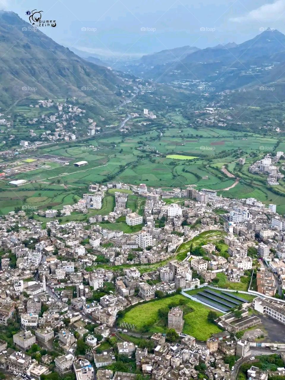 Glory be to God, the magnificent and picturesque view and the natural green trees are a view that is nothing more wonderful than it