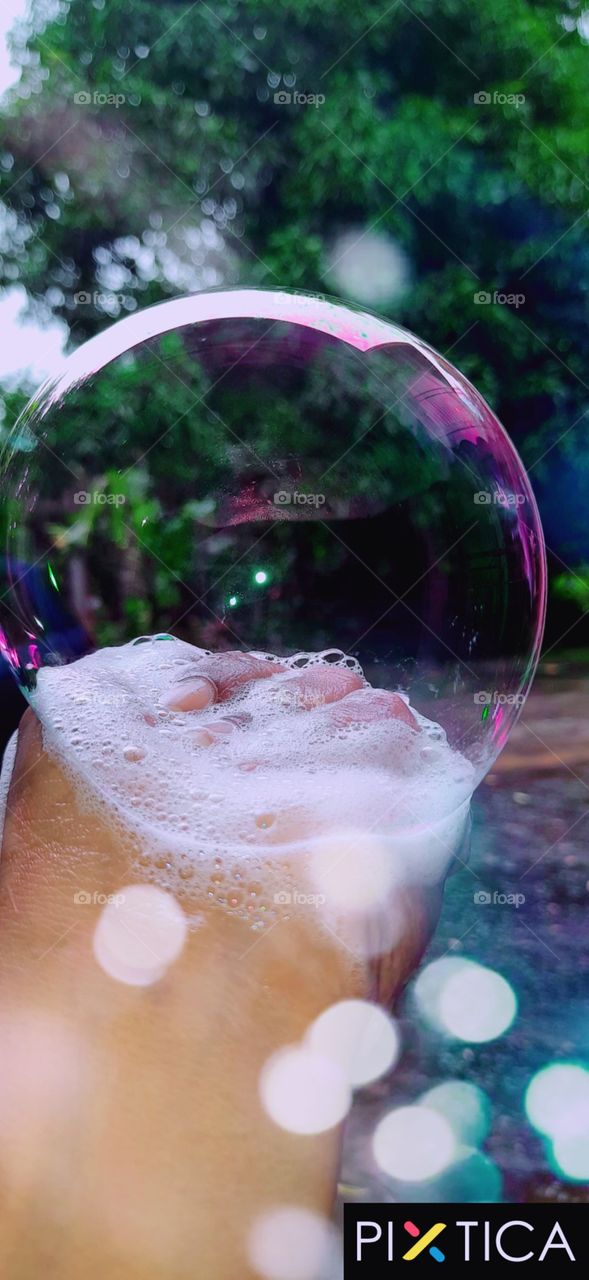 soap bubbles