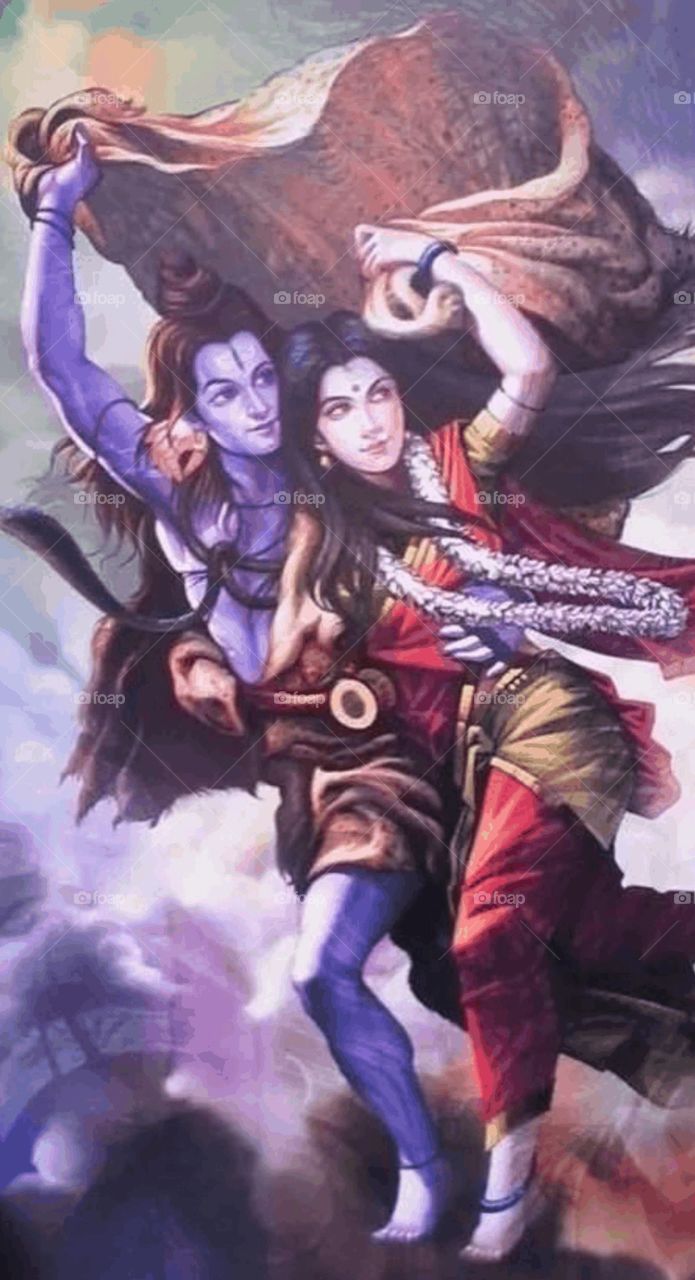 Shiv with Parvati......