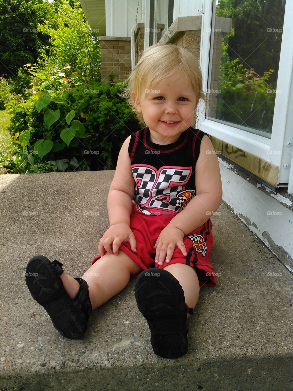 Disney cars outfit... all smiles!!!