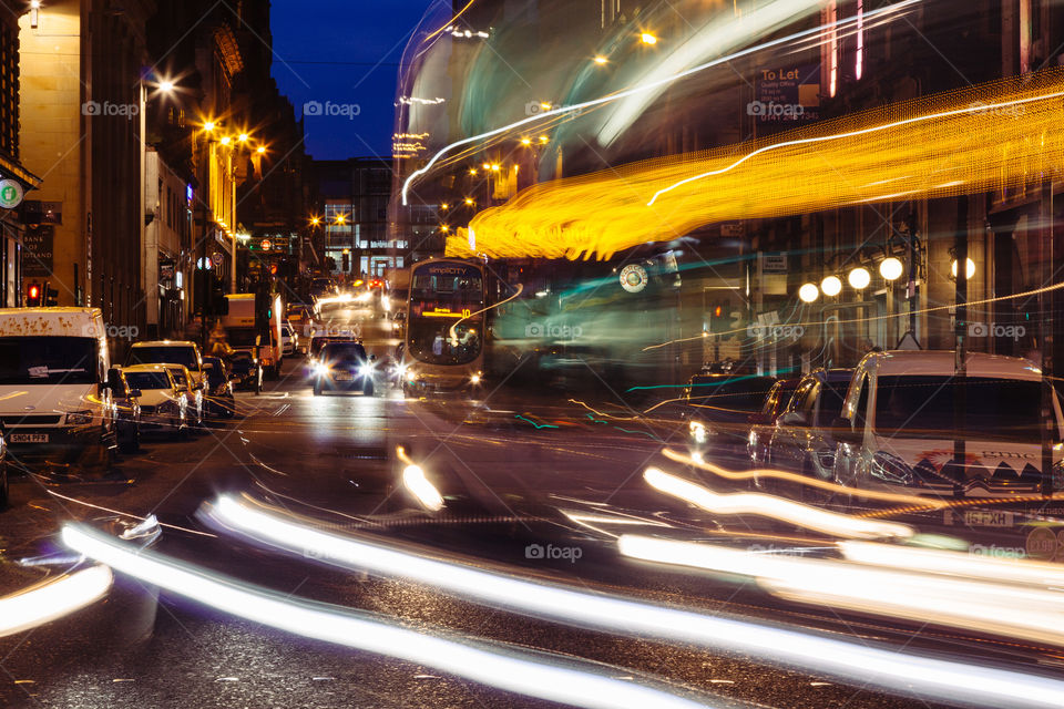 Night buses in Glasgow 