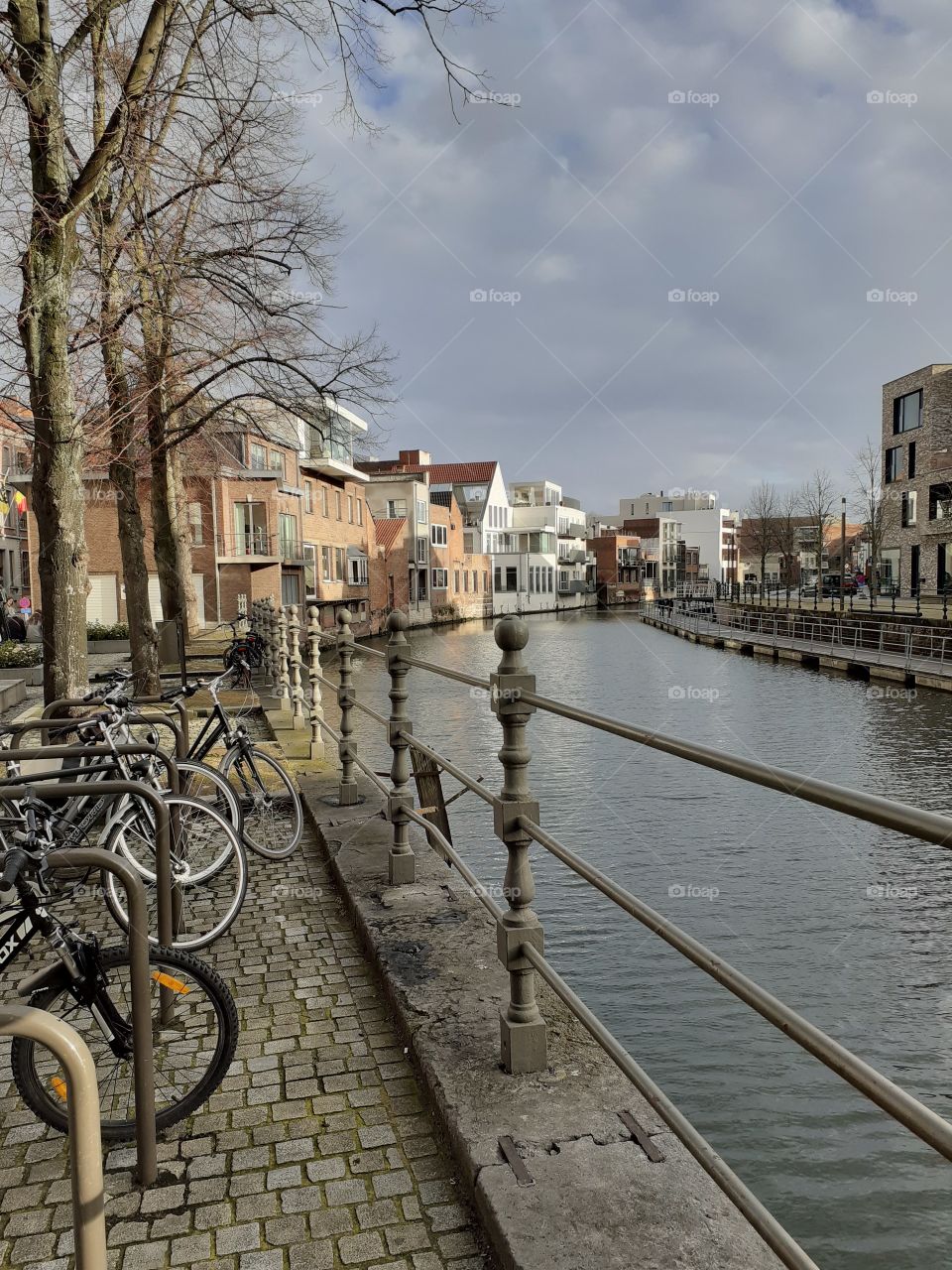 canal in Mechelen Belgium