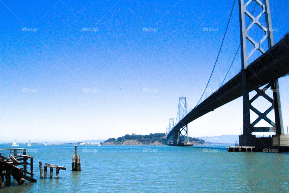 East bay bridge in San Francisco 