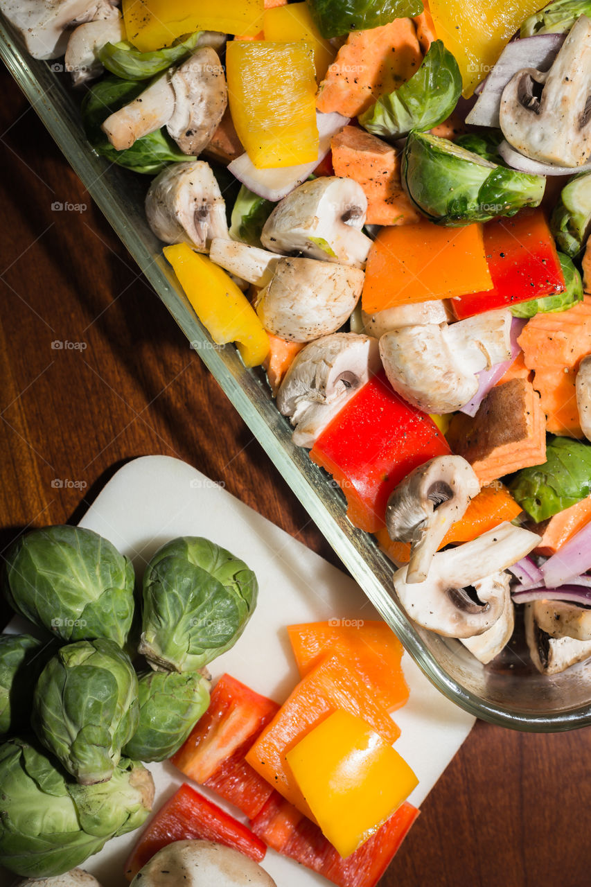 Fresh assortment of vegetables