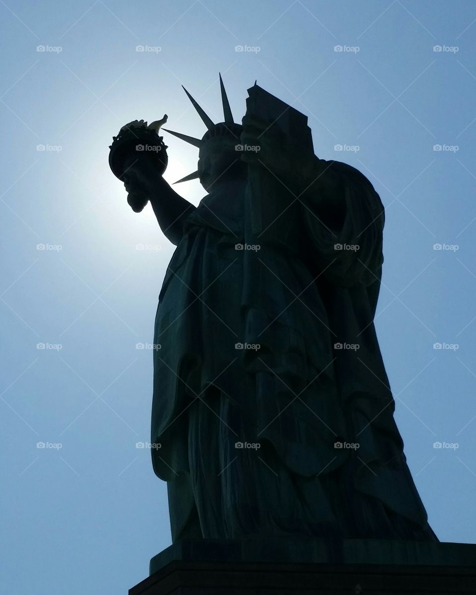 Statue of liberty silhouette