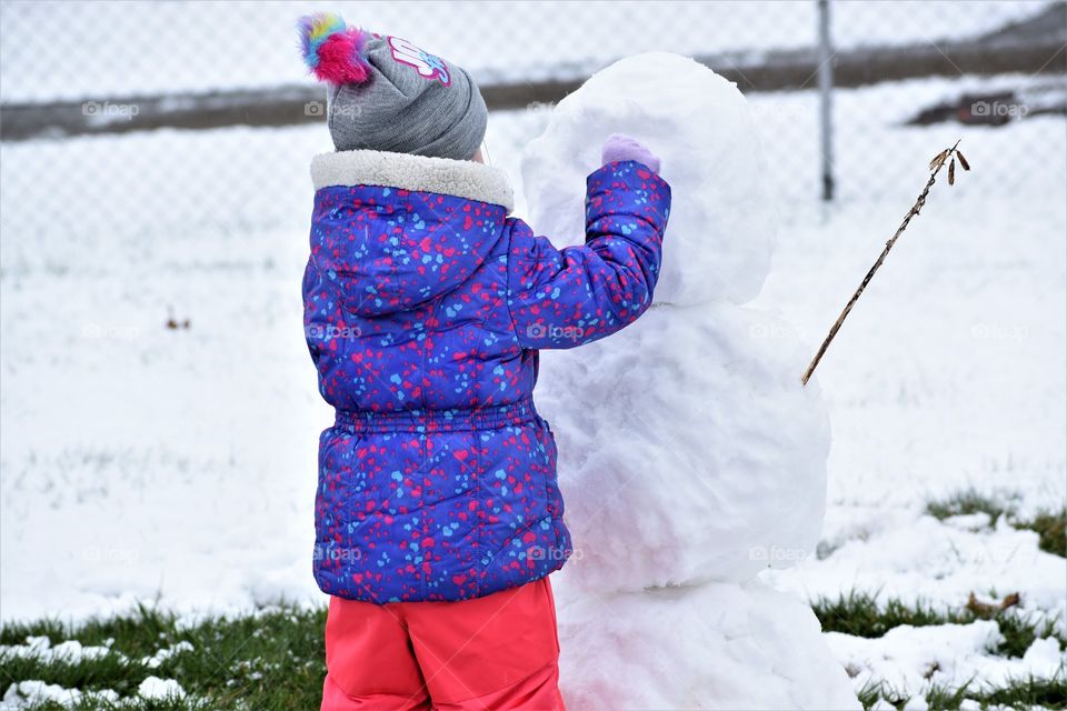 Building a snowman