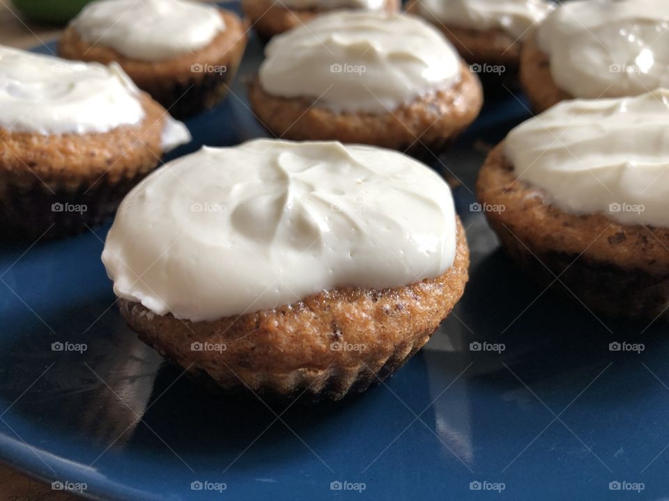 Delicious Cupcakes with Yogurt Topping