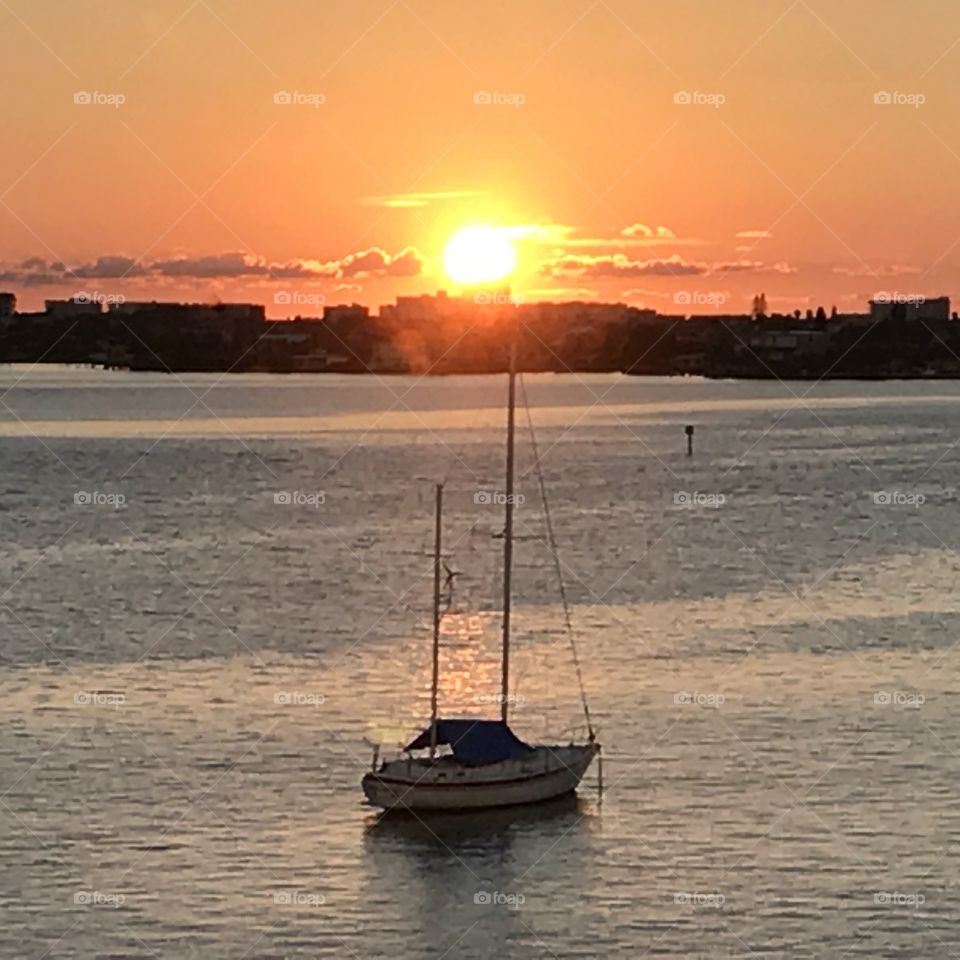 Sunset in Tampa, Florida