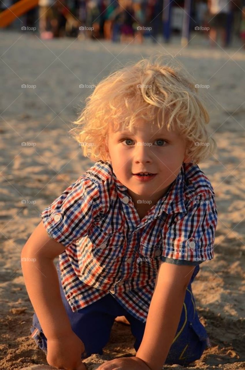 Boy at the beach