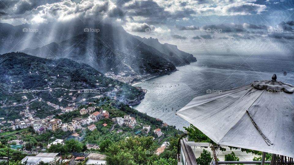 Amalfi coast view fromage Ravello