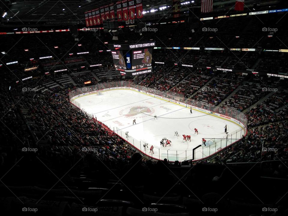 Ottawa Senators game at the Canadian Tire Centre