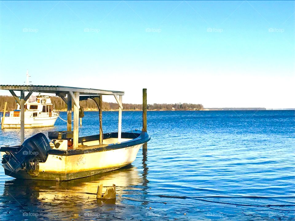 Two boats at rest