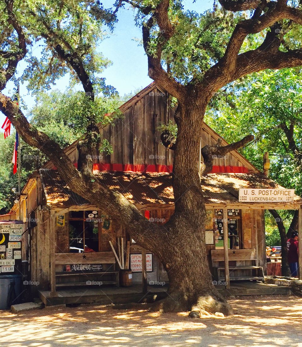 famous luckenbach post office