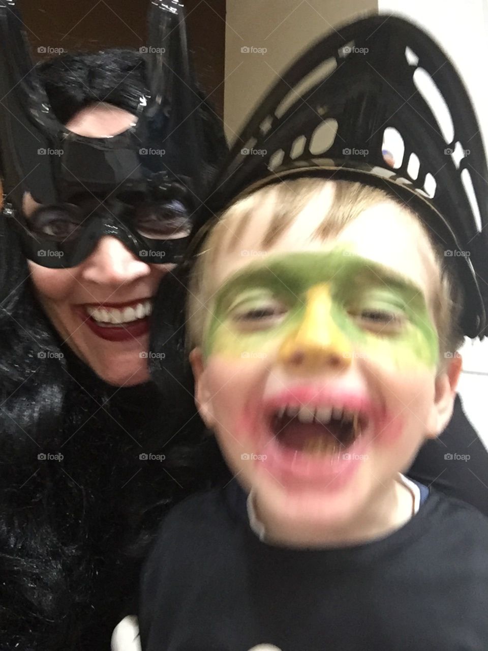 Halloween mom and child
