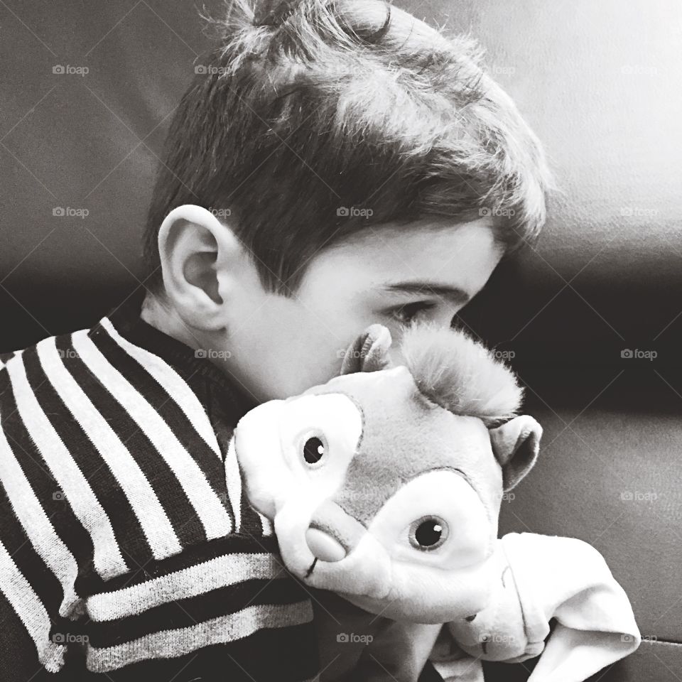 Monochrome, Child, Portrait, People, Baby