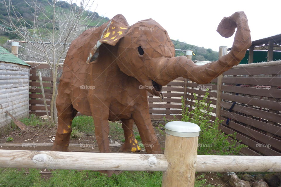 Elephant Metal Sculpture