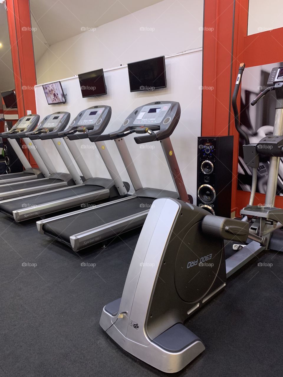 Gym. Treadmills