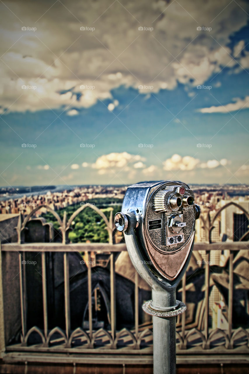 from the top. nyc view from the top of the rock