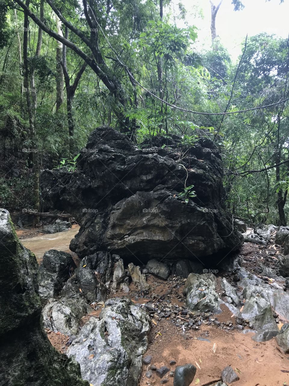 Striking rock formation