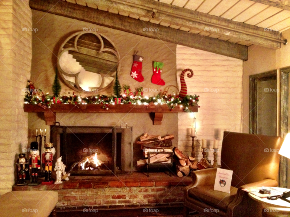 happy wood christmas fire by emmanuelgr