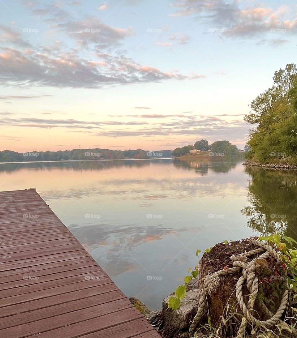 Sunrise on the Boat Dock