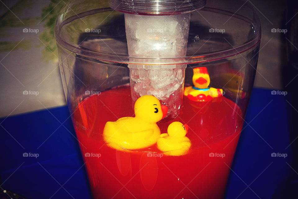 rubber duckies in the punch