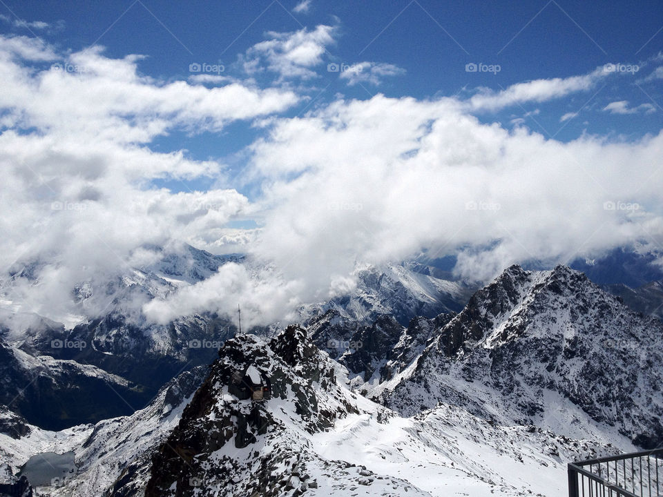 clouds rocks over by swisstraveler
