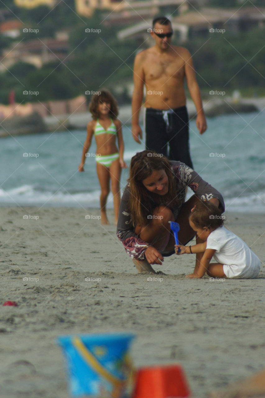 beach italy girl happy by medelis