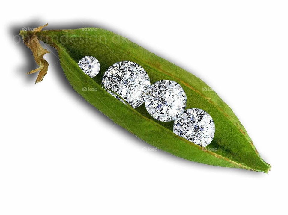 Diamond green peas