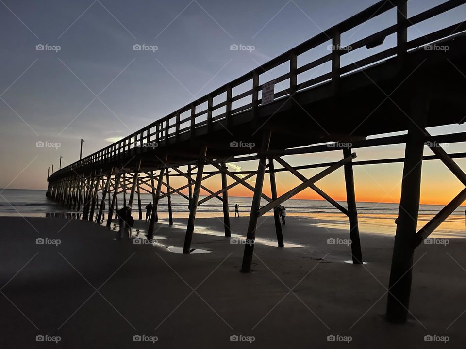 Pier at sunset