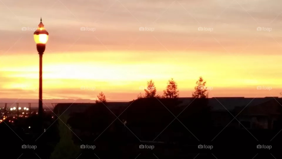 Sunset in San Jose 