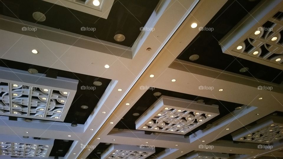 Square design ceiling