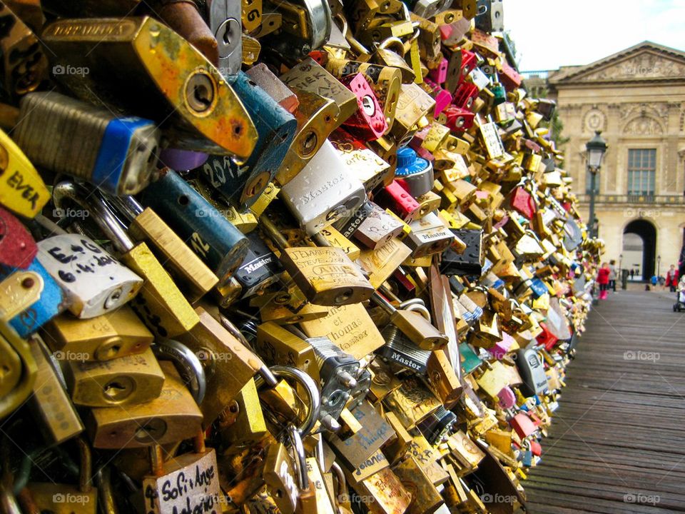 Love locks in Paris