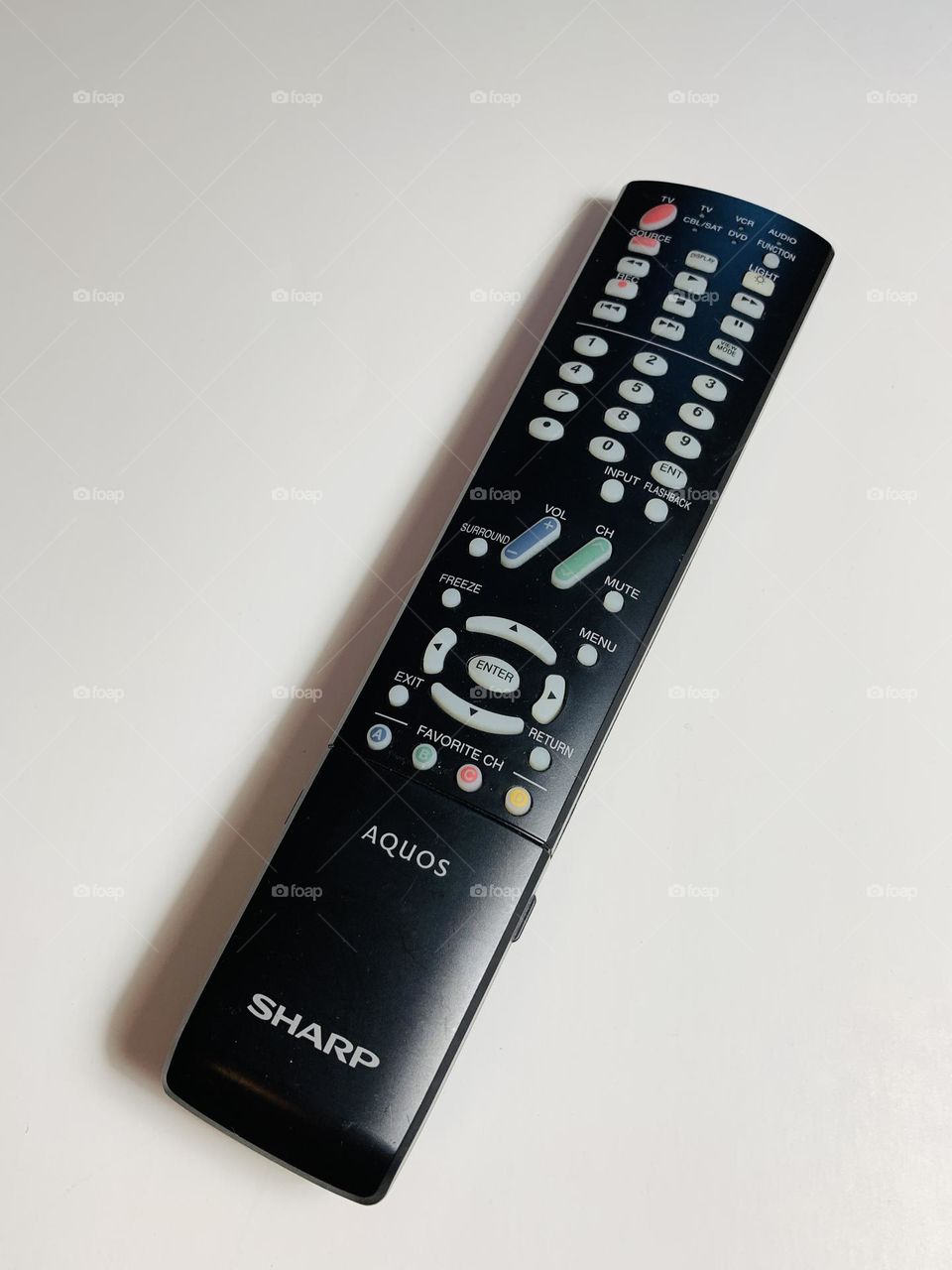 Sharp remote control for television.