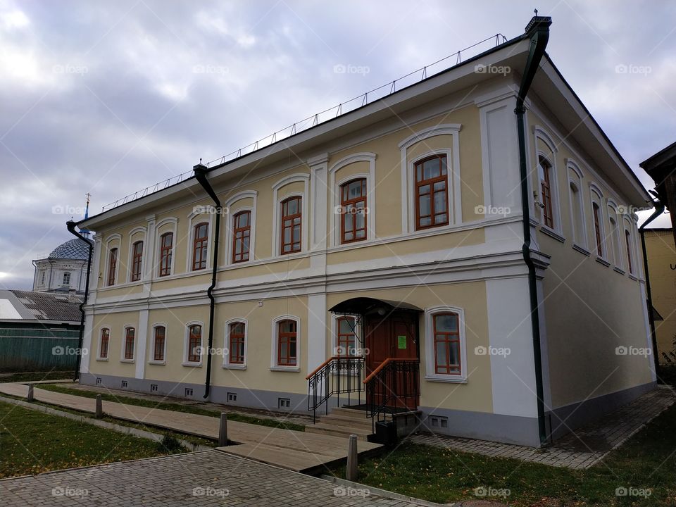 Autumn in Siberia. Yeniseisk.Russia. Autumn walk.
