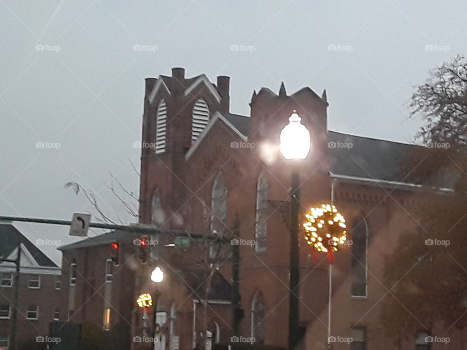 church and lights