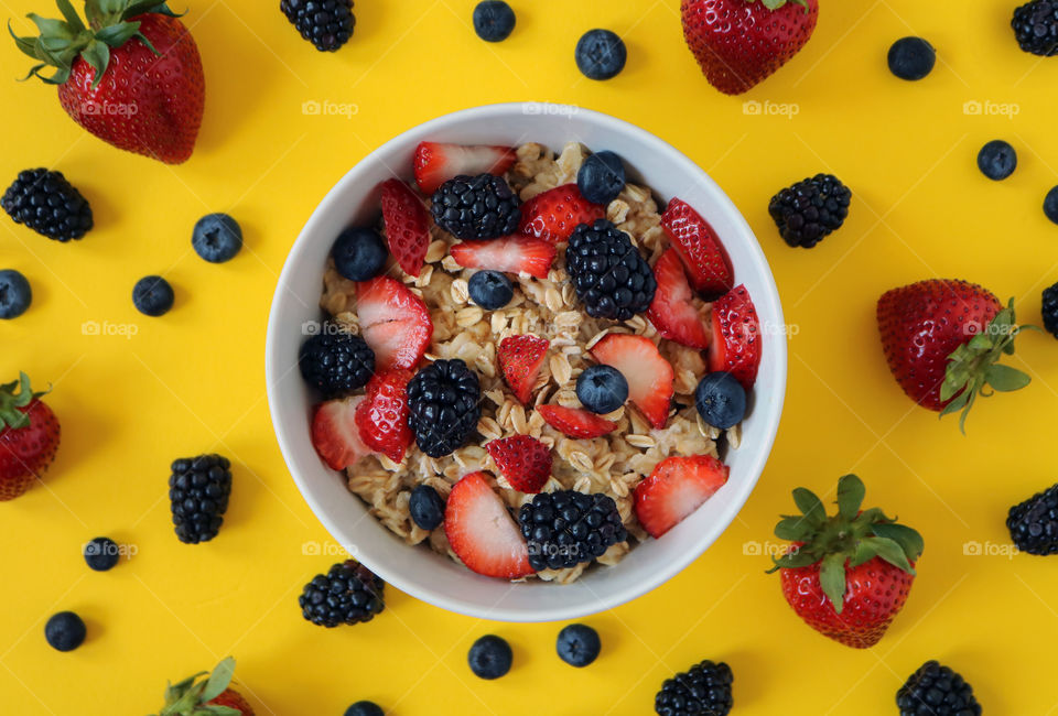 Fruits and Oatmeal