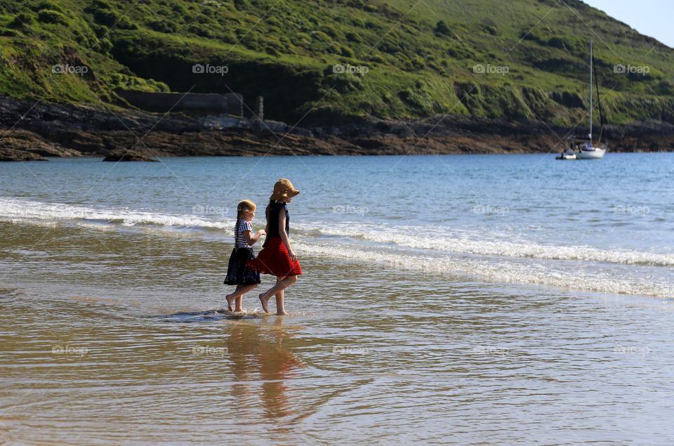 walking the shoreline