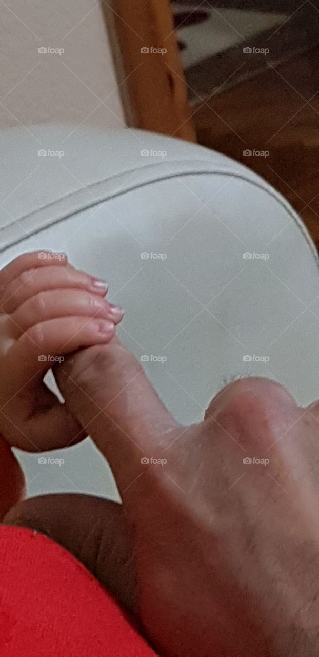 My son's little hand