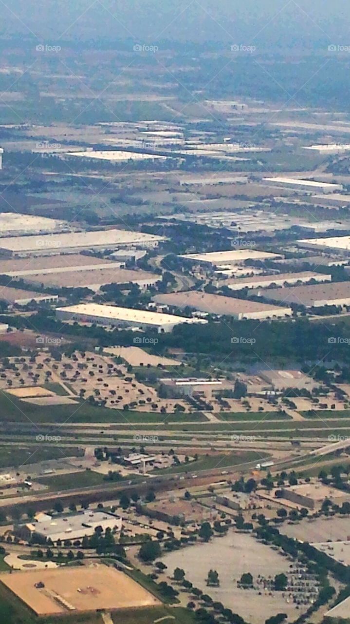 Aerial view of Dallas Fort Worth