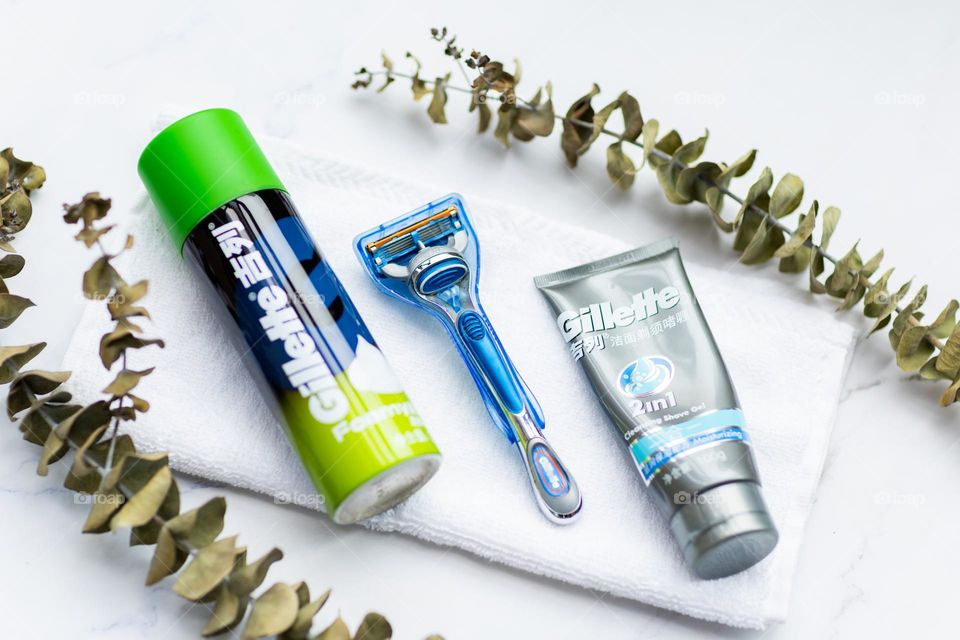 Gillette products for shaving