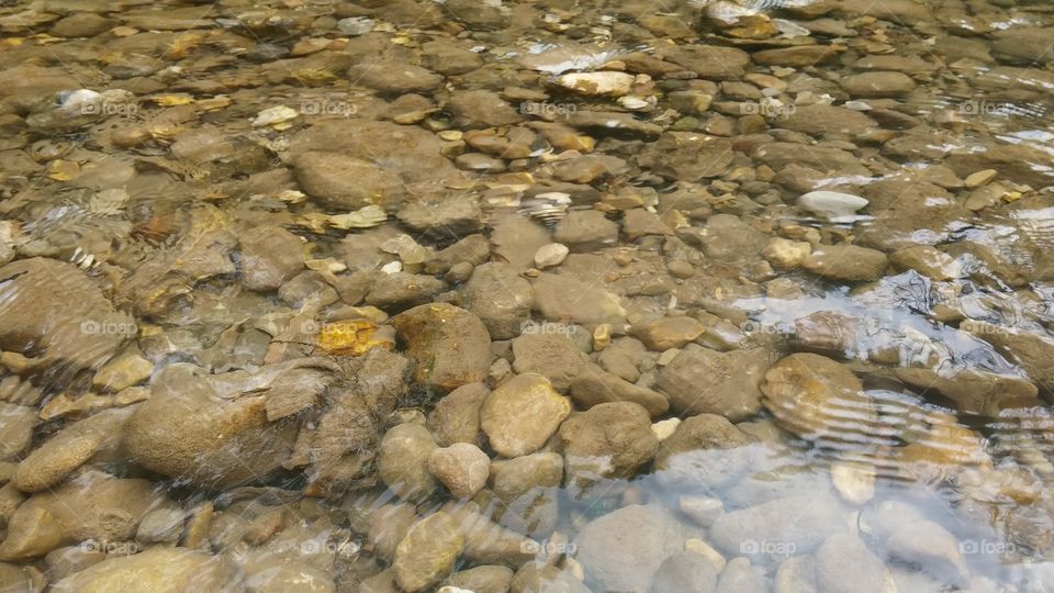 Clear river water