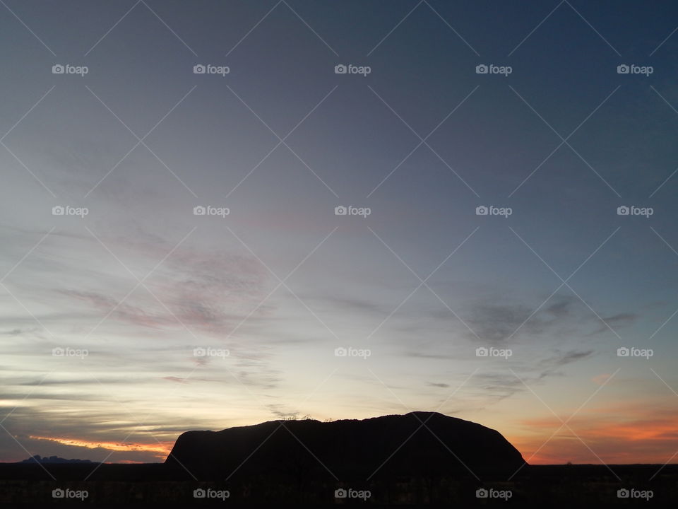 Sunset at Uluru National Park - Australia