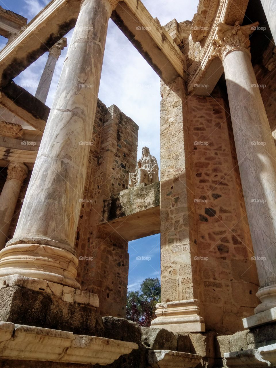 Roman sculpture Merida Spain 