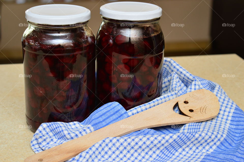 Cherry compote