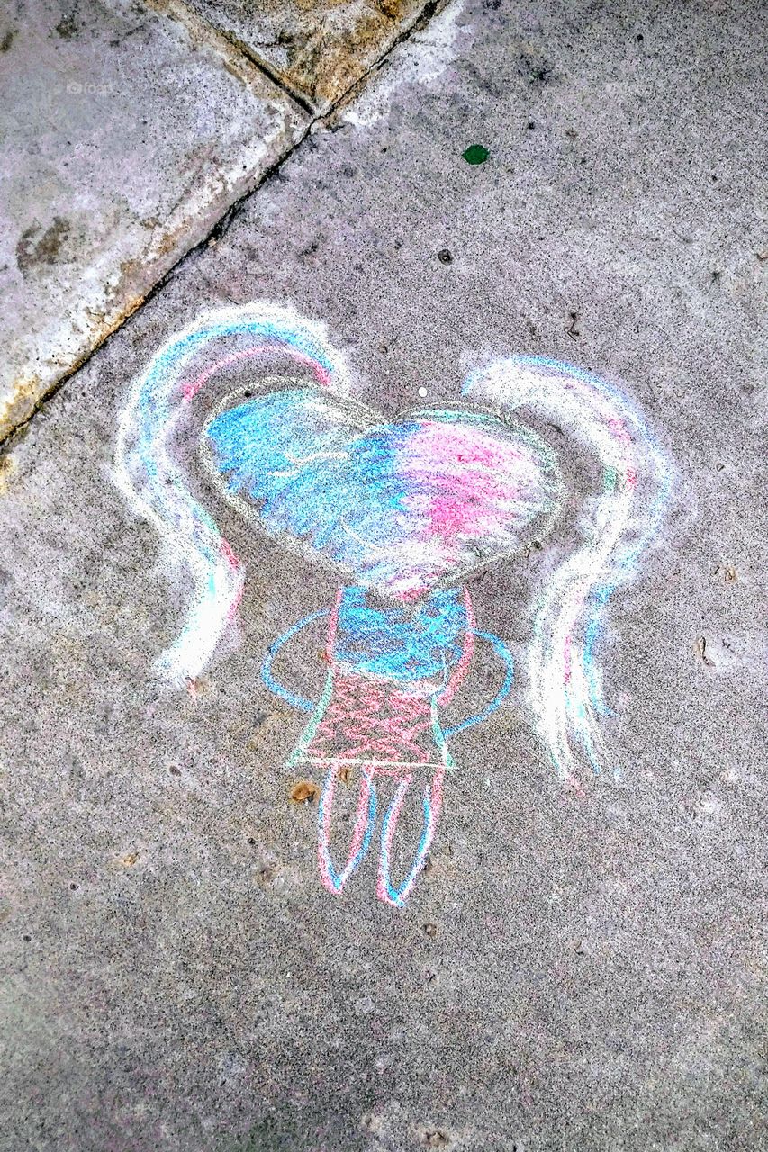 Chalked on Pavement